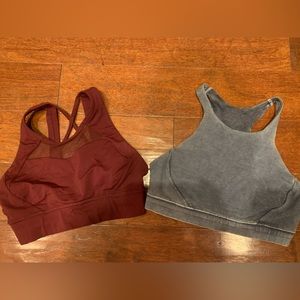 2 Lululemon Sports Bras sz 6 good condition with slight wear (selling together)